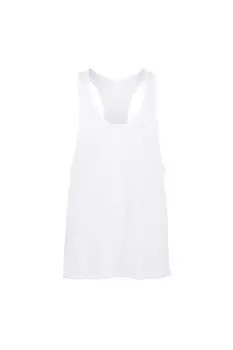 Простой жилет без рукавов Skinnifit для мышц Skinni Fit, белый