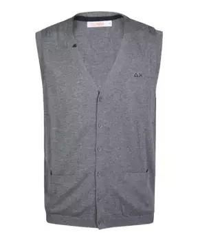 Простой жилет Sun68, серый