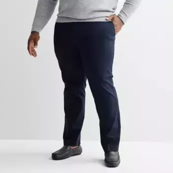 Просторные эластичные брюки Premier Flex Stretch для высоких и полных мужчин Apt. 9, синий