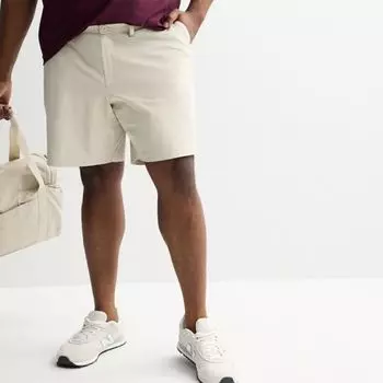 Просторные премиальные шорты 8 дюймов для высоких и крупных мужчин Flx, цвет sand