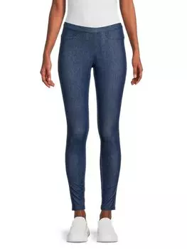 Простые эластичные леггинсы Memoi Medium wash