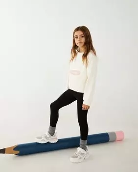 Простые базовые леггинсы Kids El Corte Ingls, черный