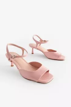 Простые босоножки Forever Comfort с вырезом ниже щиколотки Next, белый