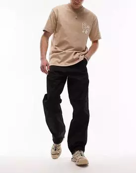 Простые брюки-карго Carhartt WIP черного цвета