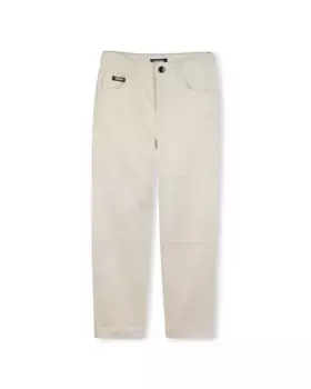 Простые брюки со шлевками на талии DKNY, цвет Crudo