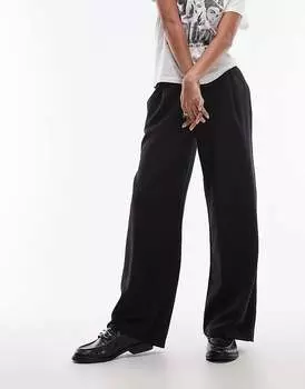 Простые джоггеры Topshop черного цвета с контрастной строчкой