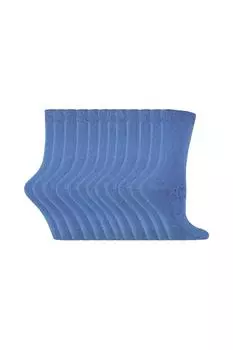 Простые хлопковые носки | Мультиупаковка из 12 пар | Удобные носки до щиколотки Sock Snob, розовый