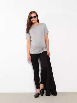 Простые леггинсы для беременных с вставкой на животе LCWAIKIKI Maternity, новый черный