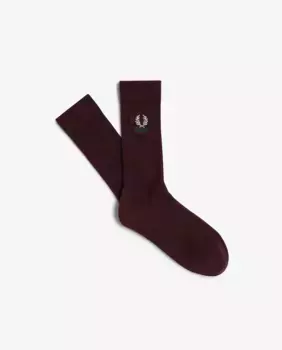 Простые мужские носки выше колена Fred Perry, гранатовый