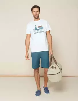 Простые мужские шорты-бермуды Scotta 1985, синий