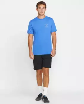 Простые мужские шорты-бермуды Volcom, черный