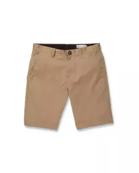 Простые мужские шорты-бермуды в стиле чинос Volcom, цвет Kaki