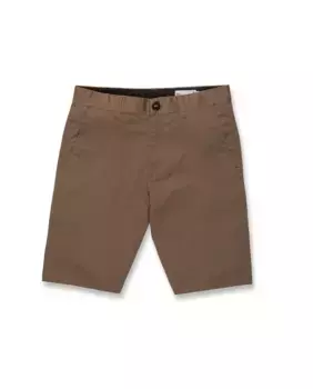 Простые мужские шорты-бермуды в стиле чинос Volcom, темно-коричневый