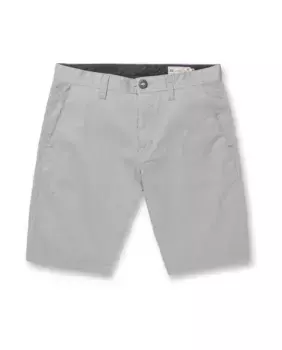 Простые мужские шорты-бермуды в стиле чинос Volcom, светло-серый