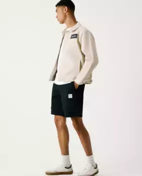 Простые мужские шорты-карго из саржевого полотна Pepe Jeans, тёмно-синий
