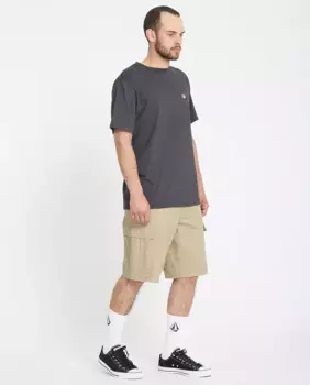 Простые мужские шорты-карго Volcom, цвет Kaki