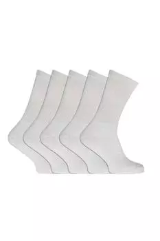 Простые спортивные носки (5 шт.) Universal Textiles, белый