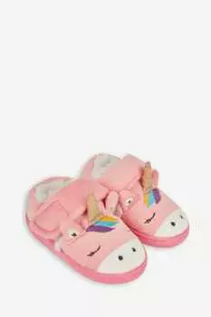 Простые в уходе тапочки для девочек с мотивом единорога Jojo Maman Bb, розовый