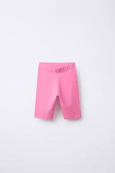 Простые велосипедные леггинсы ZARA, цвет Neon pink