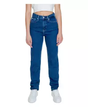 Простые женские джинсы на молнии Calvin Klein Jeans, синий