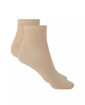 Простые женские носки из шотландской пряжи Сделано в Испании Punto Blanco, бежевый