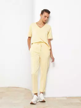 Простые женские спортивные штаны с эластичной резинкой на талии LCW Vision, желтый