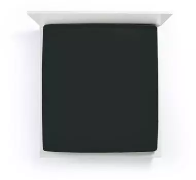 Простынь Bella Donna премиум цвет черный размер 120х190-130х220 Formesse
