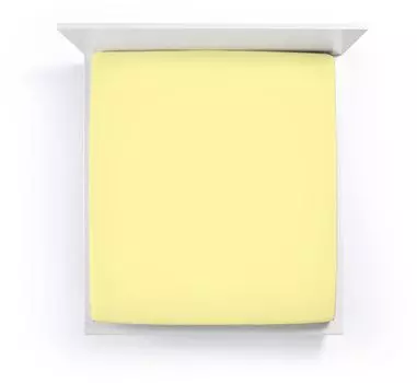 Простынь Bella Donna премиум цвет светло-желтый размер 90х190-100х220 Formesse