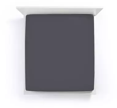 Простынь Bella Donna премиум цвета антрацит размер 90х190-100х220 Formesse