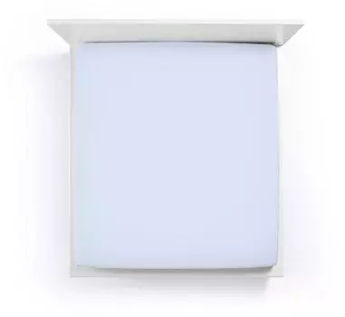 Простынь Bella Donna премиум на приталенном цвете небесно-голубой размер 120х190-130х220 Formesse