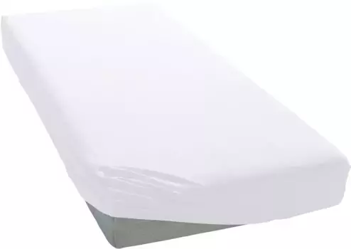 Простынь Bellana на подгонке" Bellana в размерах. 90х200, 140х200 или 180х200 см, для топперов", из хлопка, для матрасов высотой до 10 см, простыня плоская, простынь на подгонке 140-160х200 см, 1 шт., белый