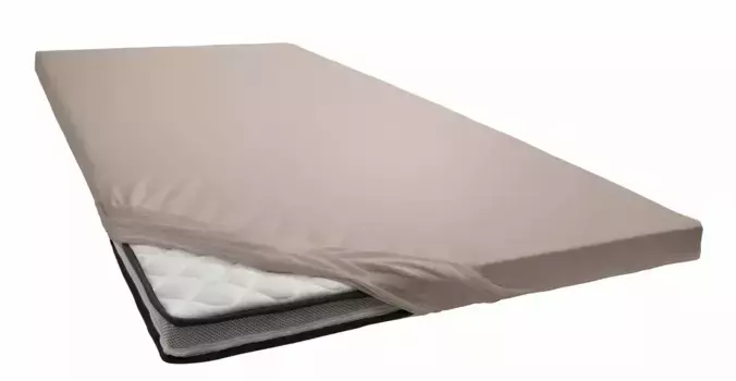 Простынь bellana приталенная " Джерси-Эластан делюкс в размере. 90х200 90-120х200-220 см, 1 шт., серо-коричневый