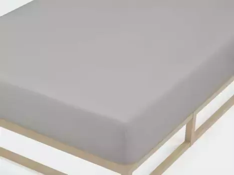 Простынь Biberna на подгонке" Лейла Джерси, простынь на подгонке по размеру. 90х200, 180х200 или 200х200 см", простыни из 100% хлопка, для высоты матраса до 22 см 90-100х190-200 см, 1 шт., цвет sturmgrau