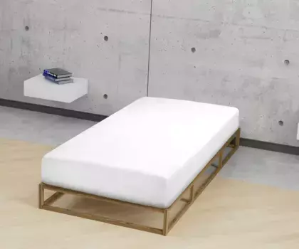 Простынь Biberna на подгонке "Marc в размере. 90х200, 140х200 или 180х200 см", из хлопка, для матрасов высотой до 22 см, плоская простыня, натяжная простыня 140-160х200 см, 1 шт., белый