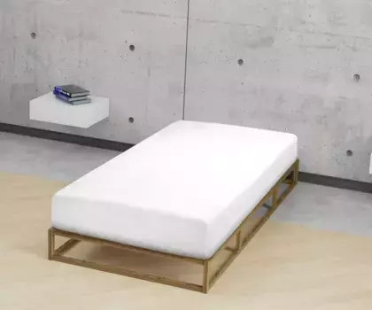 Простынь Biberna на подгонке "Marc в размере. 70х140 см детский", из хлопка, для матрасов высотой до 22 см, детских, простыней 60-70х120-140 см, 1 шт., белый