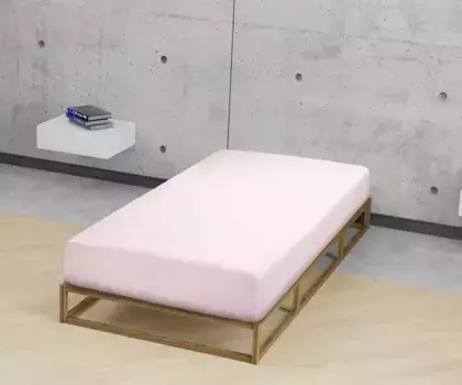 Простынь Biberna на подгонке " Thea в размере. 90х220, 140х220 или 180х220 см", из хлопка, для матрасов высотой до 25 см, простынь плоская, простыня на подгонке 180-200х200-220 см, 1 шт., цвет rose