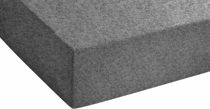 Простынь Biberna на подкладке, (1 шт.) Б: 90-100 см, цвет anthrazit