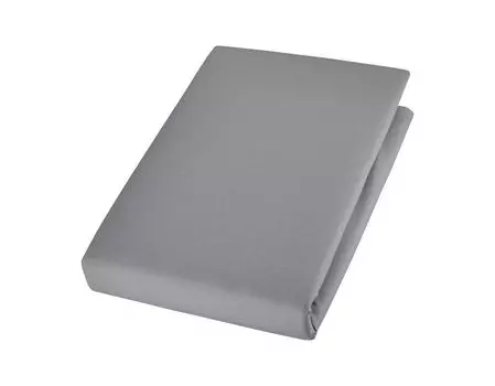 Простынь Cotonea органическая приталенная благородно-линон цвет платина-I943 размер 70х140 см