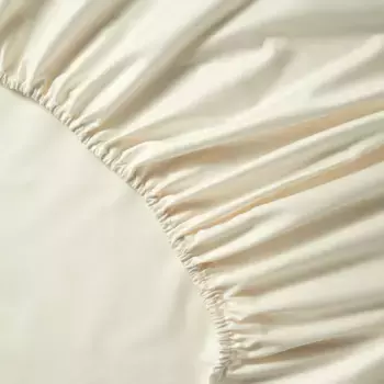 Простынь египетский хлопок Сатин 600 ниток серебряная тесьма 40 см El Corte Ingls, сырой