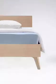 Простынь fleuresse "флисовый трикотаж", из хлопка, простынь, простынь на подгонке, премиум качество 100х200 см, 1 шт., синий/голубой