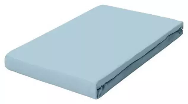 Простынь frottex махровая ткань Schlafgut, светло-синий