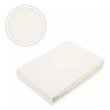 Простынь из джерси натурального белого цвета различных размеров 60 х 120 - 70 х 140 см Sdseetraum