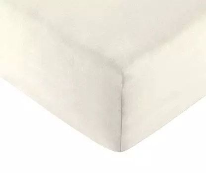 Простынь из микрофибры BEAUTEX (кремовый 100х200х30 см), натяжная простыня, микрофибра премиум-класса, размер и цвет на выбор