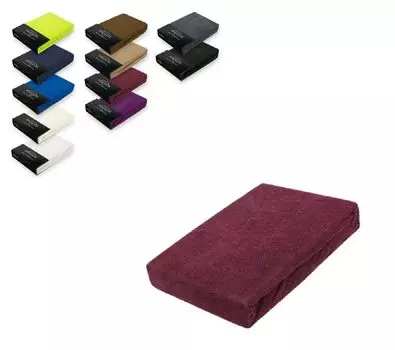 Простынь махровая на подкладке 120 х 200 см Бордо Sdseetraum