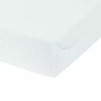 Простынь махровая на подкладке, 140х200 см, белая NatureMark