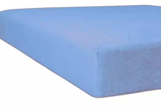 Простынь на коленях Nicky - велюр 90/100 Kneer, светло-синий