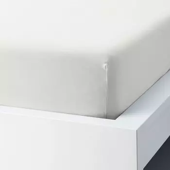 Простынь на подгонке, белая, 140х200 см, STRANDLOKA IKEA