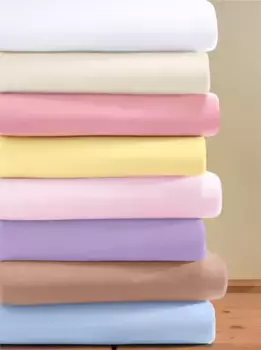 Простынь на подгонке Biberna, (bleu St.) Б: 140-160 см, синий