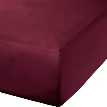 Простынь на подгонке Erwin Mller 202589, 150x1x200 см цвет weinrot
