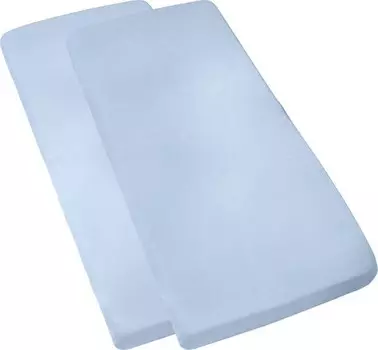 Простынь на подгонке Erwin Mller im 2er-Pack 209148, 70x1x120-140 см, светло-голубой